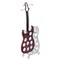 Vintiquewise Vintage Wood and Metal Guitar Shaped 9 Bottle Freestanding Decorative Wine Holder QI003562 - alternate 3